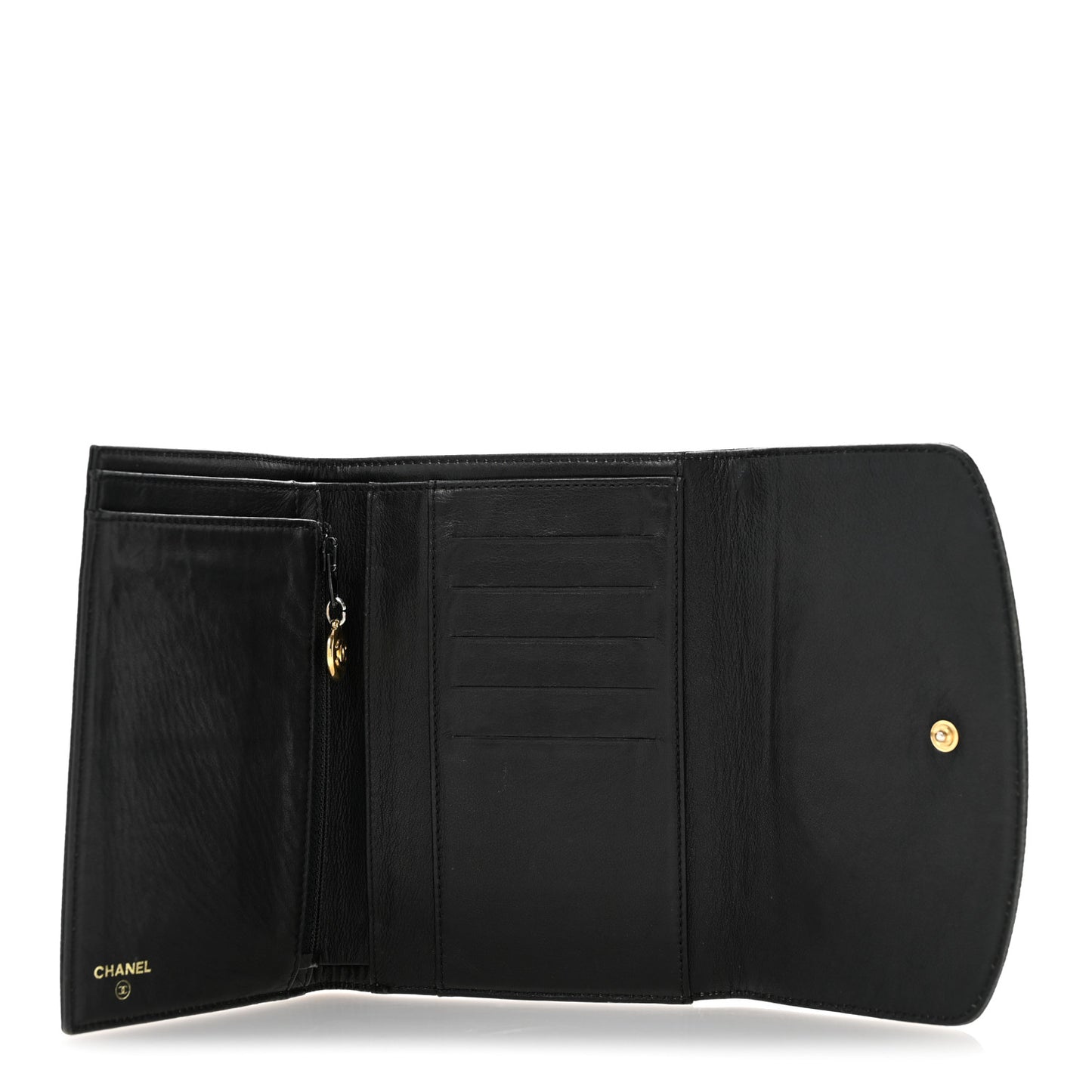 Caviar Timeless CC Compact Wallet Black