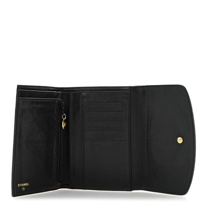 Chanel Caviar Timeless CC Compact Wallet Black 5 of 12