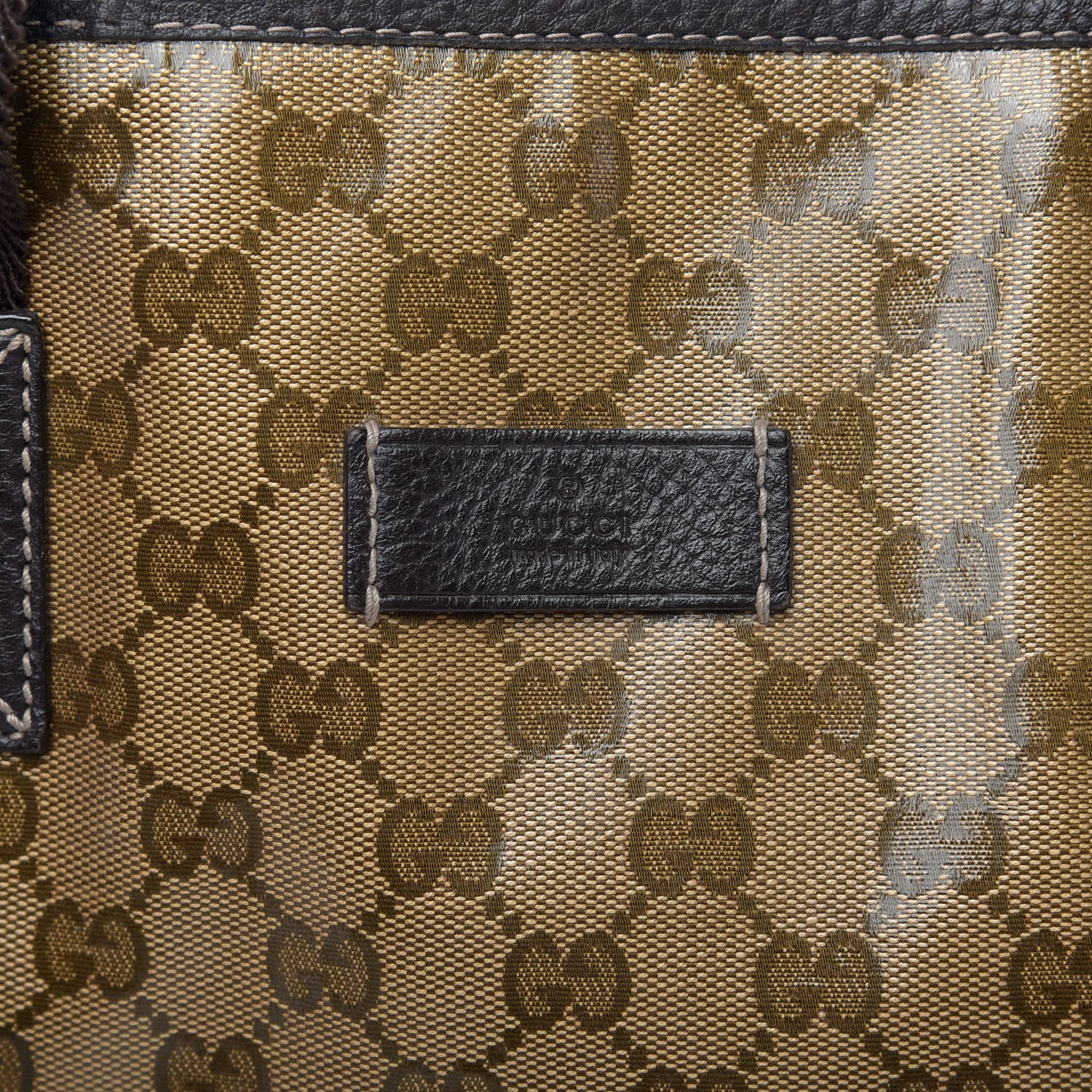 Gucci Crystal Monogram Travel Bag Dark Brown 11 of 13