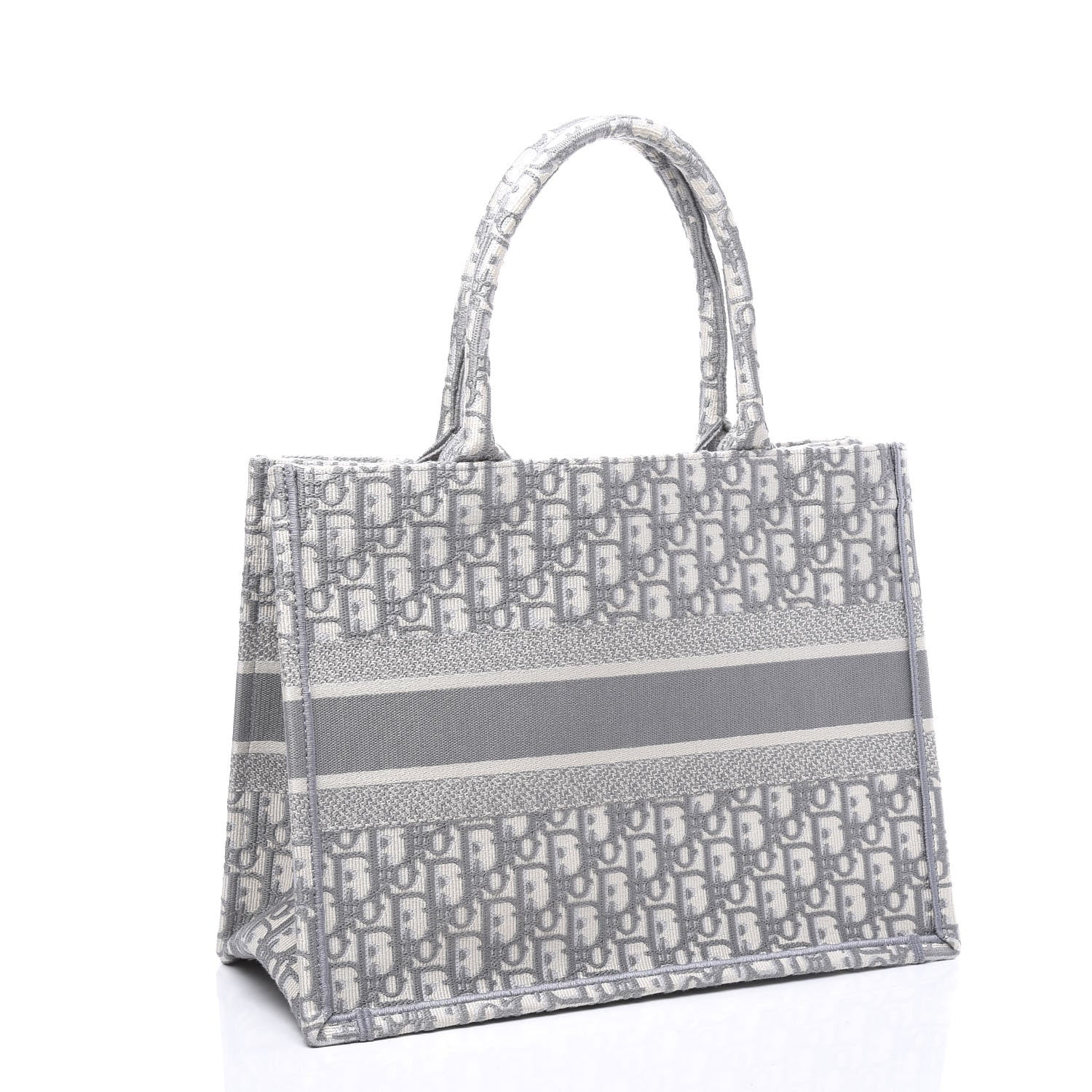 Christian Dior Oblique Medium Book Tote Grey 2 of 10