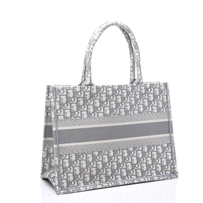 Christian Dior Oblique Medium Book Tote Grey 2 of 10