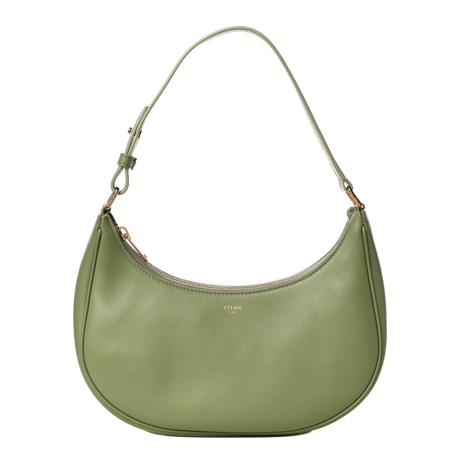 Celine Smooth Calfskin Ava Shoulder Bag Sage 1 of 11