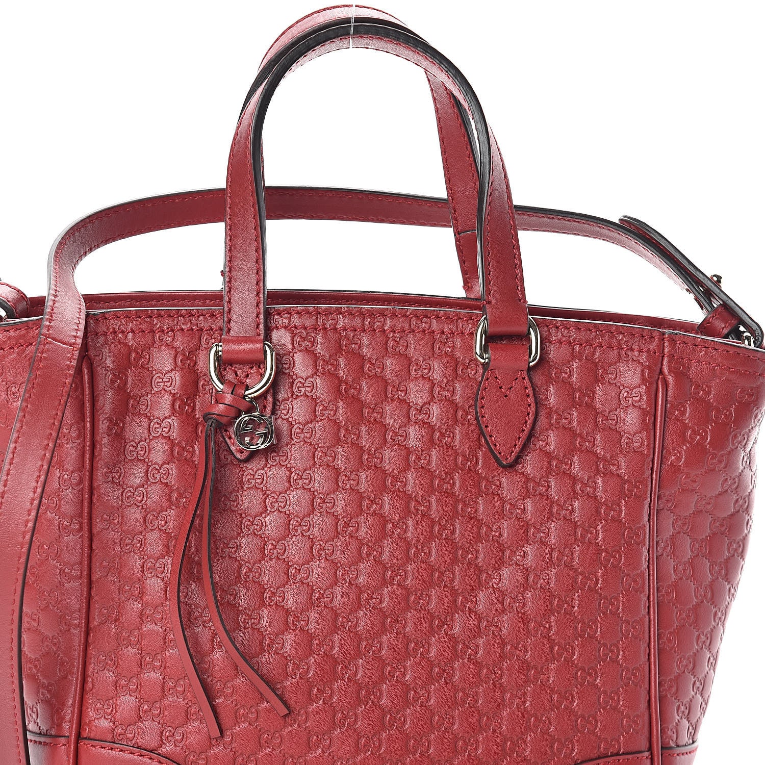 Gucci Microguccissima Small Bree Tote Red 7 of 9