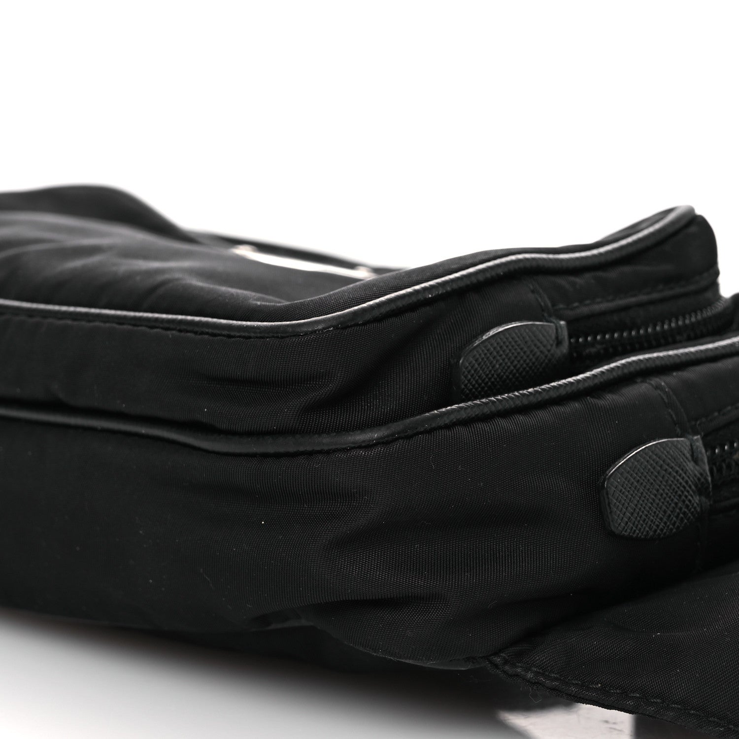 Prada Re-Nylon Saffiano Belt Bag Black Black 10 of 13