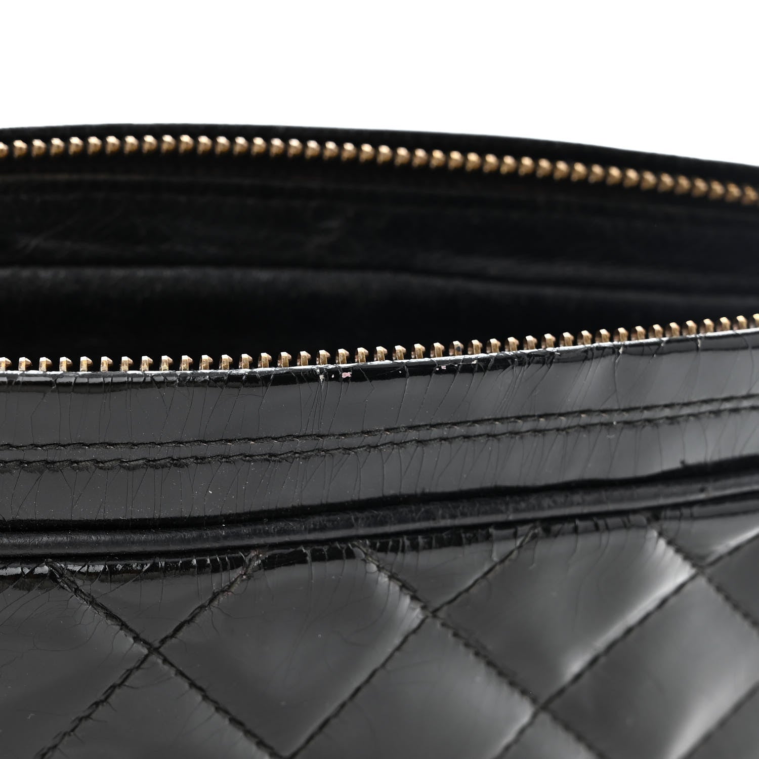 Chanel Patent Quilted Tassel Camera Case Black 18 of 19