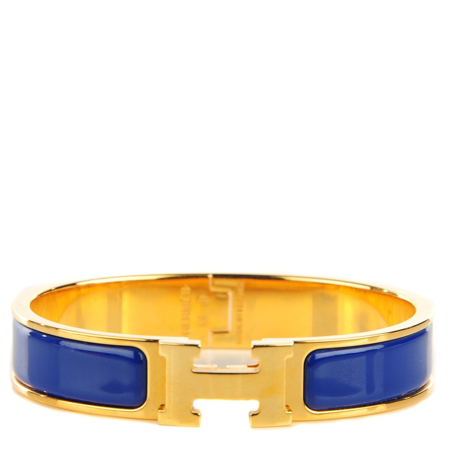 Narrow Enamel Clic Clac H Bracelet PM Royal Bleu