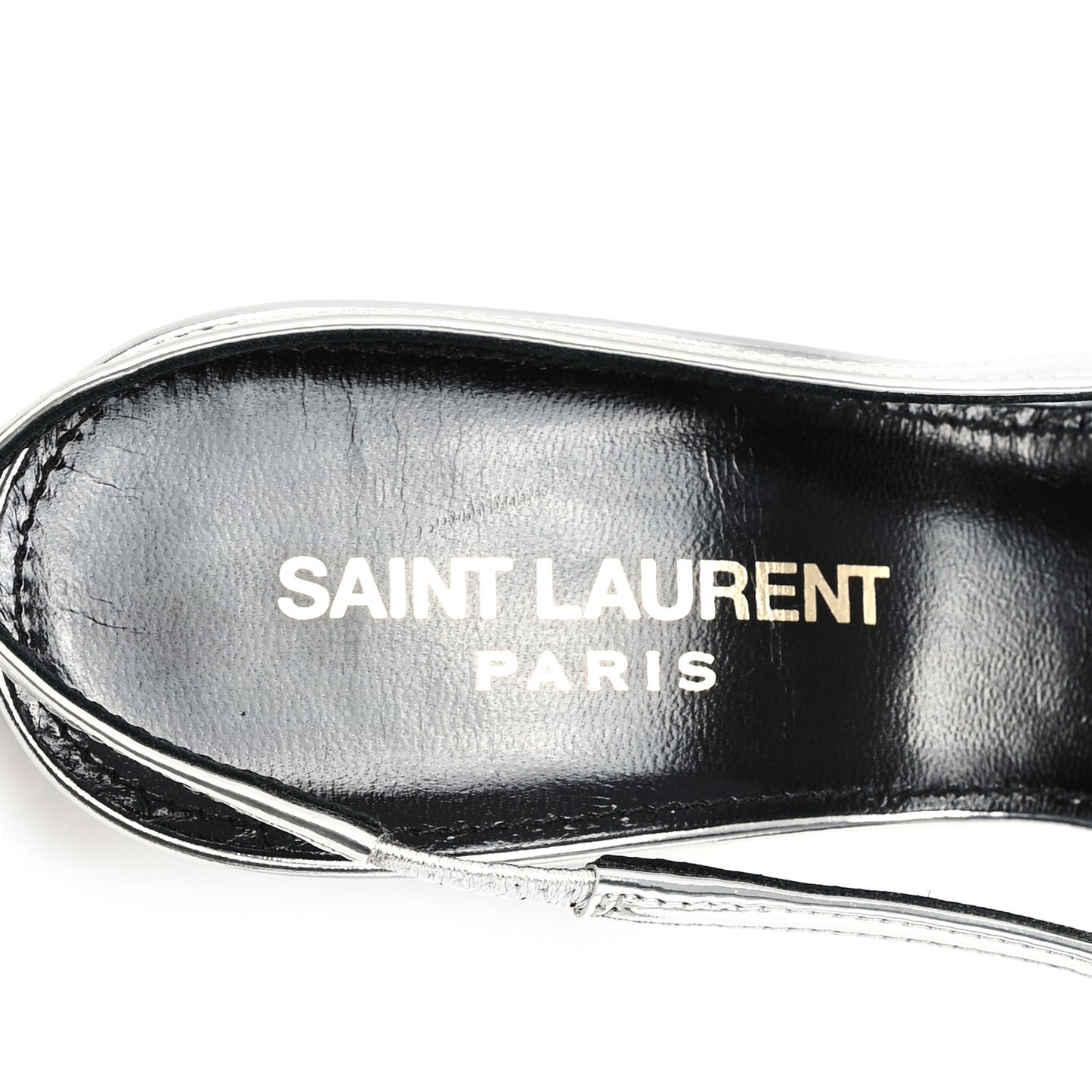 Patent Tom 90 Dream Slingback Pumps 36 Argento