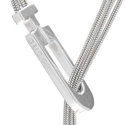 Gucci Sterling Silver Multi Strand Lariat Necklace 4 of 4