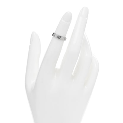 Cartier 18K White Gold 3.5mm LOVE Wedding Band Ring 45 3.25 2 of 5