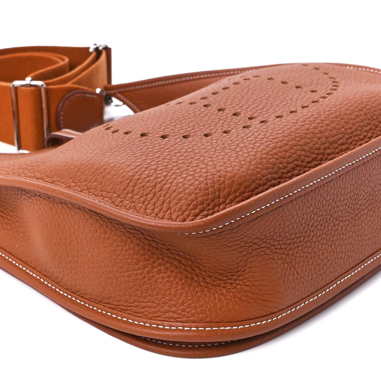 Hermes Taurillon Clemence Evelyne III PM Gold 10 of 11