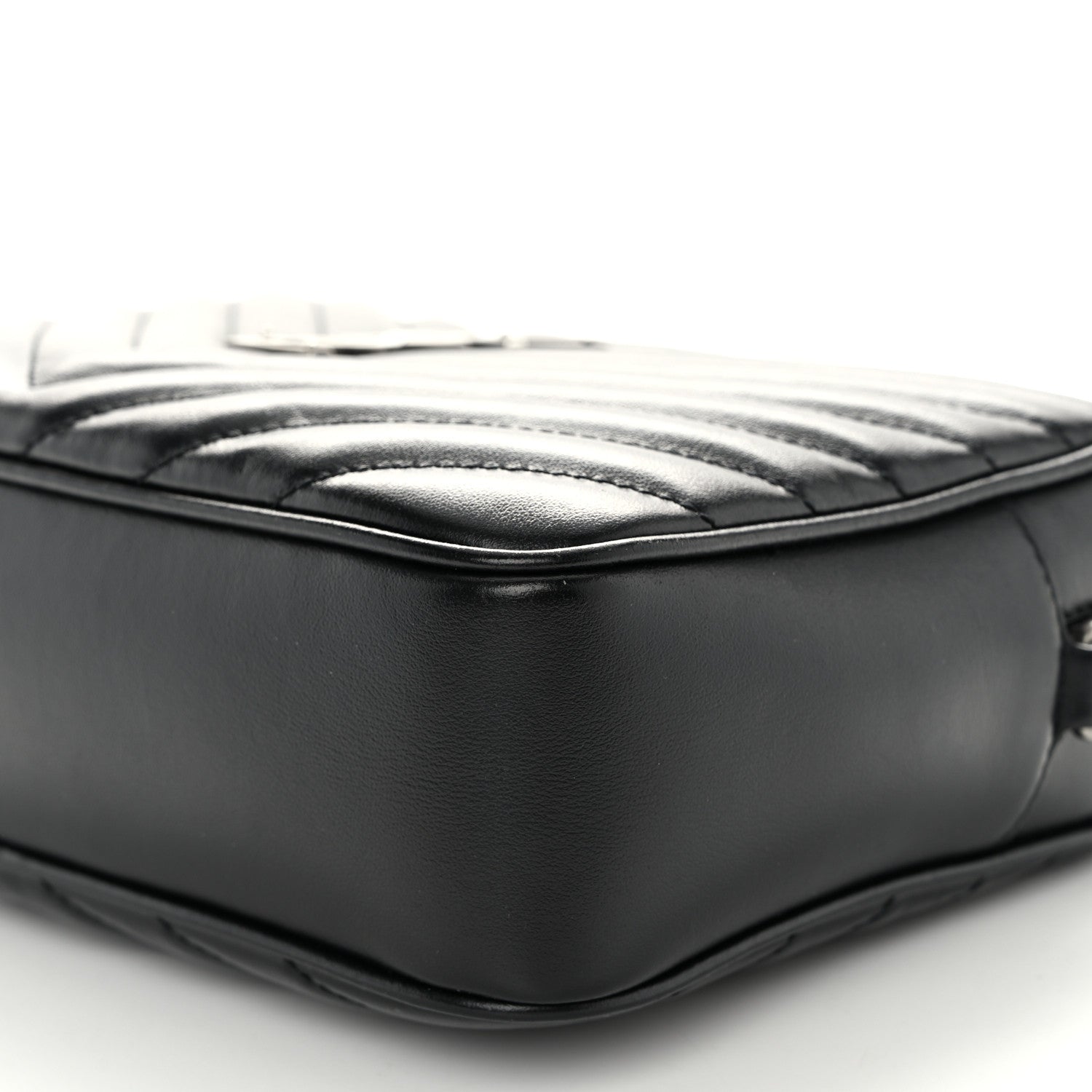 Saint Laurent Calfskin Matelasse Monogram Lou Camera Bag Black 10 of 10
