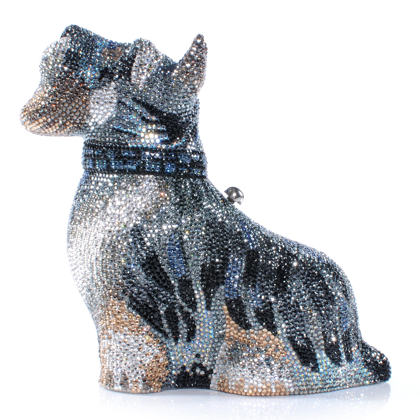 Swarovski Crystal Schnauzer Dog Minaudiere Clutch