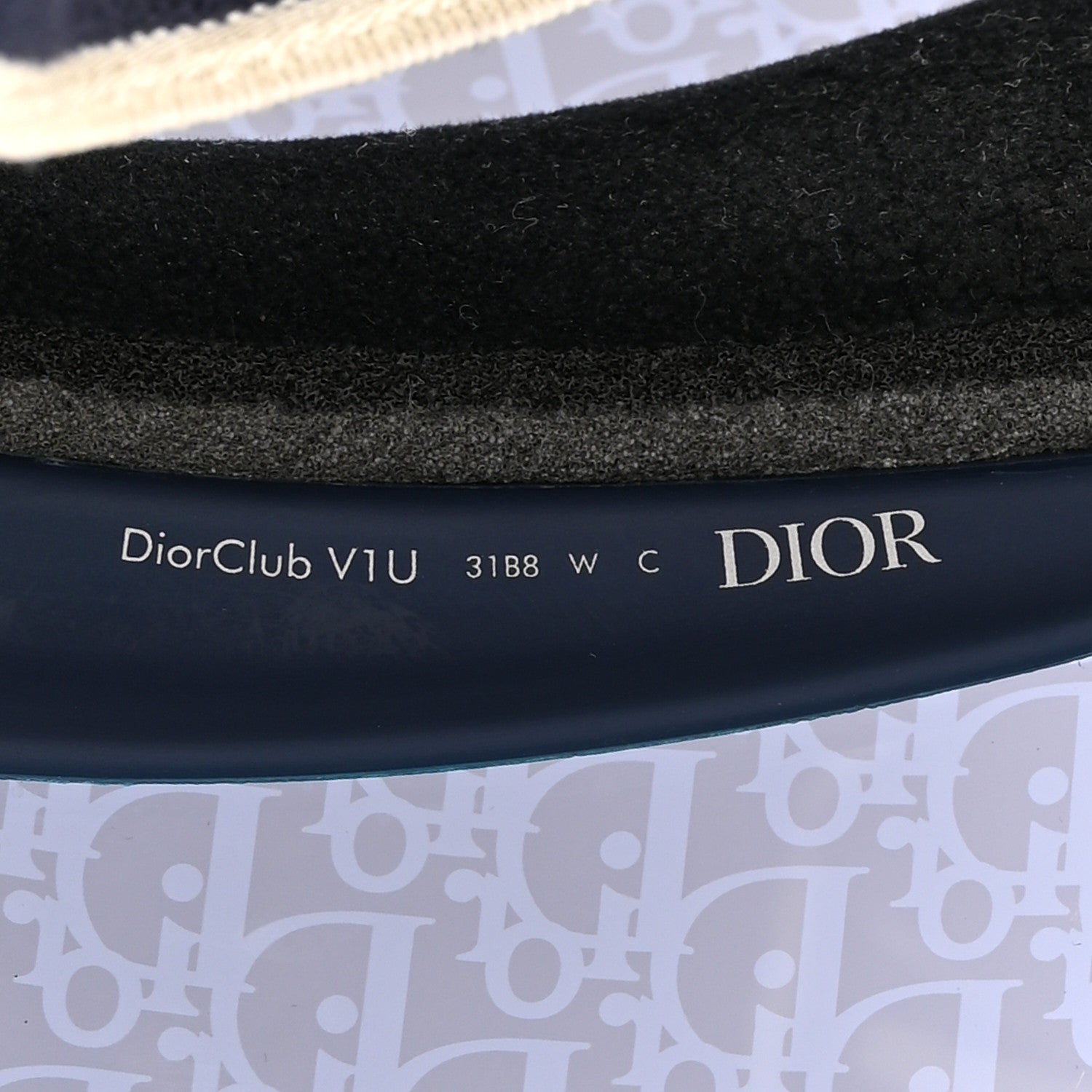 Christian Dior Oblique DiorClub V1U Sun Visor Blue 7 of 7