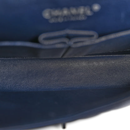 Chanel Lambskin Quilted Medium Double Flap Navy 5 of 12