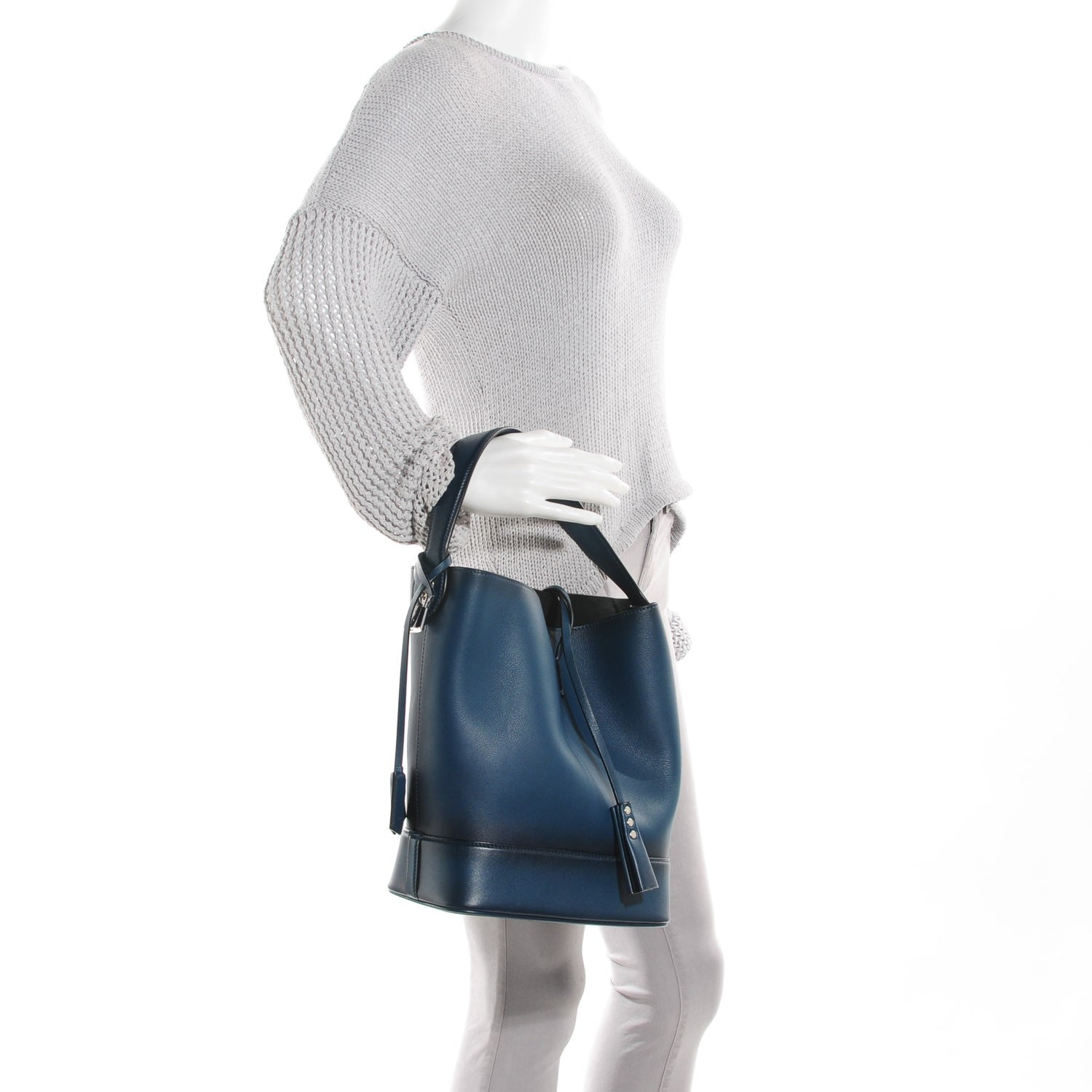 Louis Vuitton Smooth Calfskin NN14 Cuir Nuance GM Blue 2 of 7