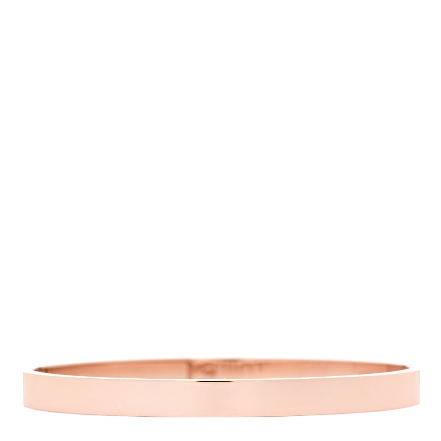 Hermes 18K Rose Gold Diamond PM Kelly Pave Bracelet LG 2 of 4