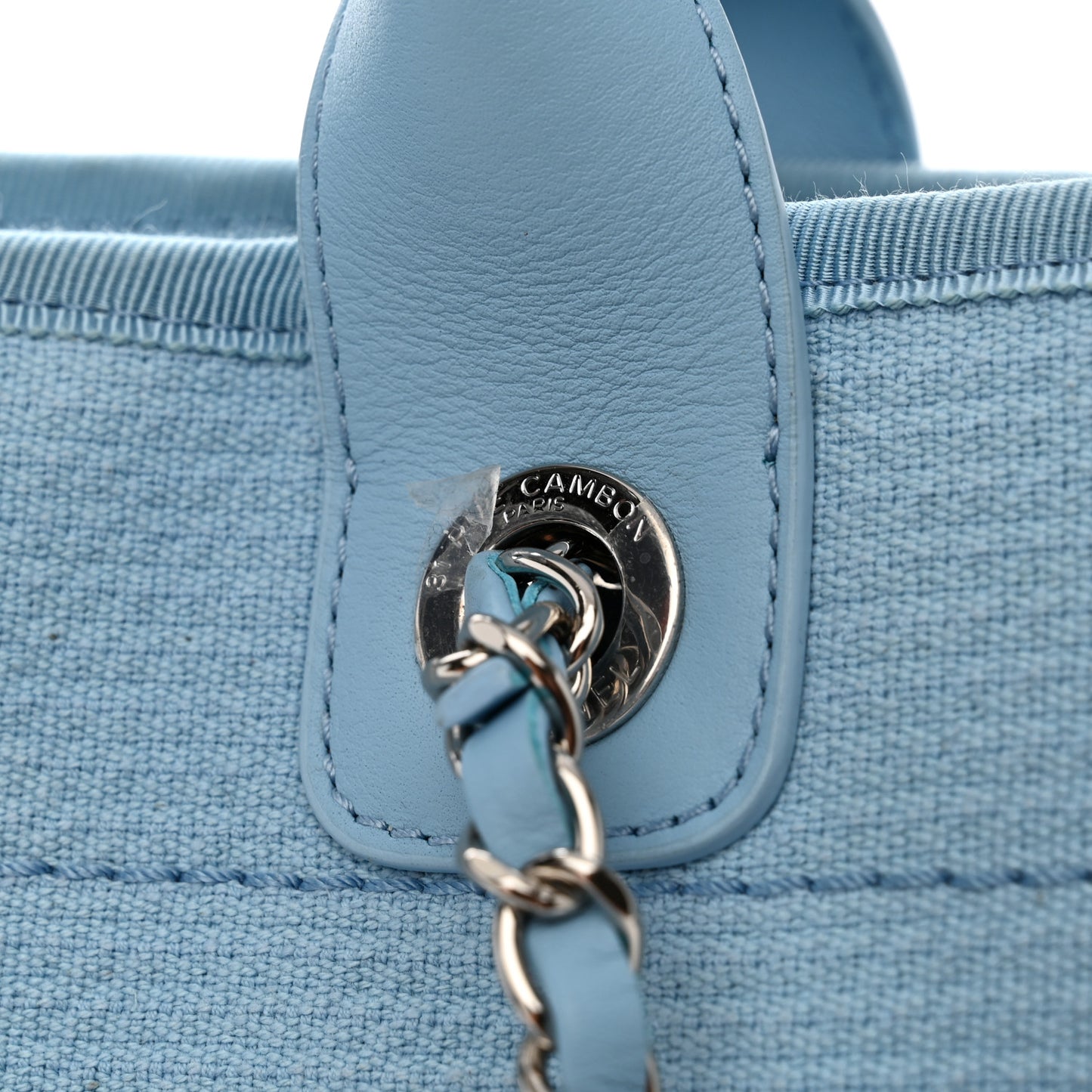 Mixed Fibers Small Deauville Tote Light Blue