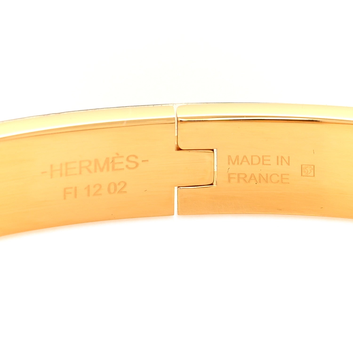 Hermes Enamel Mini Farandole Clic Chaine D'Ancre Bracelet Creme 4 of 5