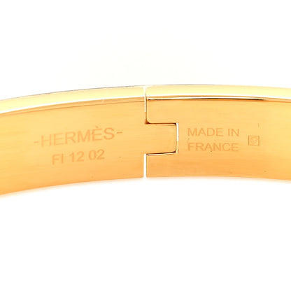 Hermes Enamel Mini Farandole Clic Chaine D'Ancre Bracelet Creme 4 of 5