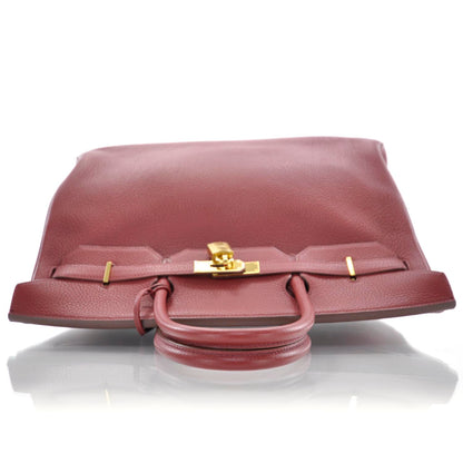 Hermes Taurillon Clemence Birkin 40 Rouge Garance 6 of 12