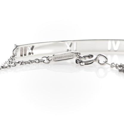 Tiffany Sterling Silver Atlas Bar Pierced Bracelet 4 of 5