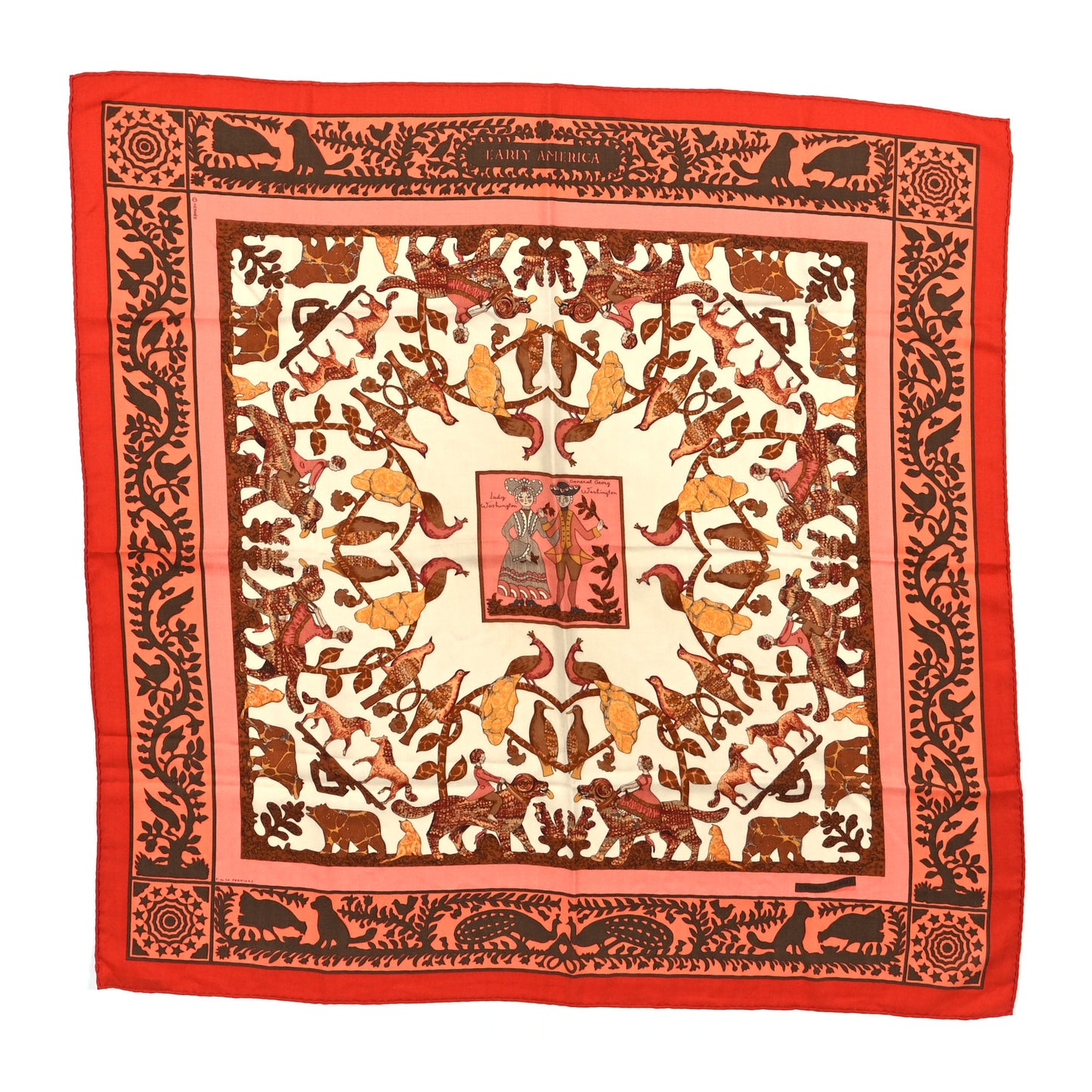 Cashmere Silk Early America Scarf 90