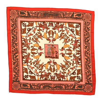 Hermes Cashmere Silk Early America Scarf 90 1 of 4