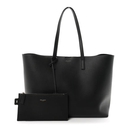 Saint Laurent Calfskin Large Shopping Tote Black 3 of 11
