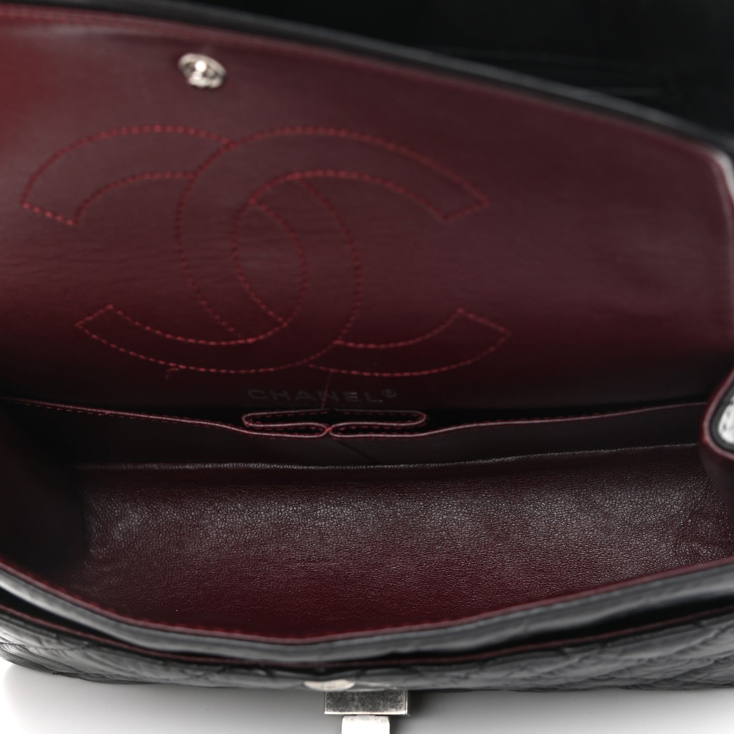 Aged Calfskin Quilted 2.55 Reissue 225 Flap Black