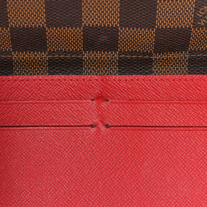 Louis Vuitton Damier Ebene Josephine Wallet Red 16 of 18