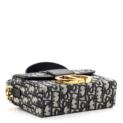 Christian Dior Oblique 30 Montaigne Box Bag Blue 4 of 11