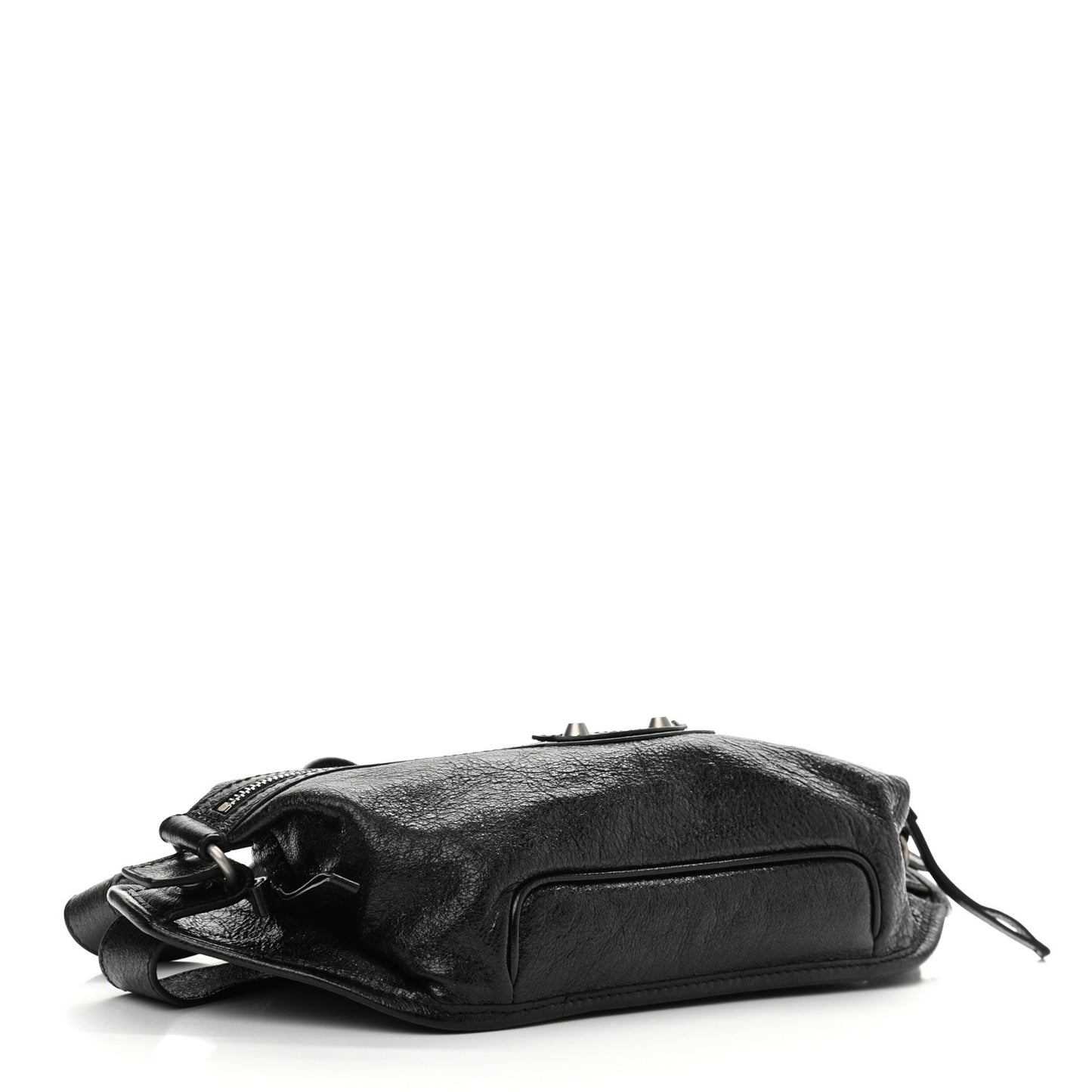 Lambskin Classic Hardware Neo Lift Hip Bag Black
