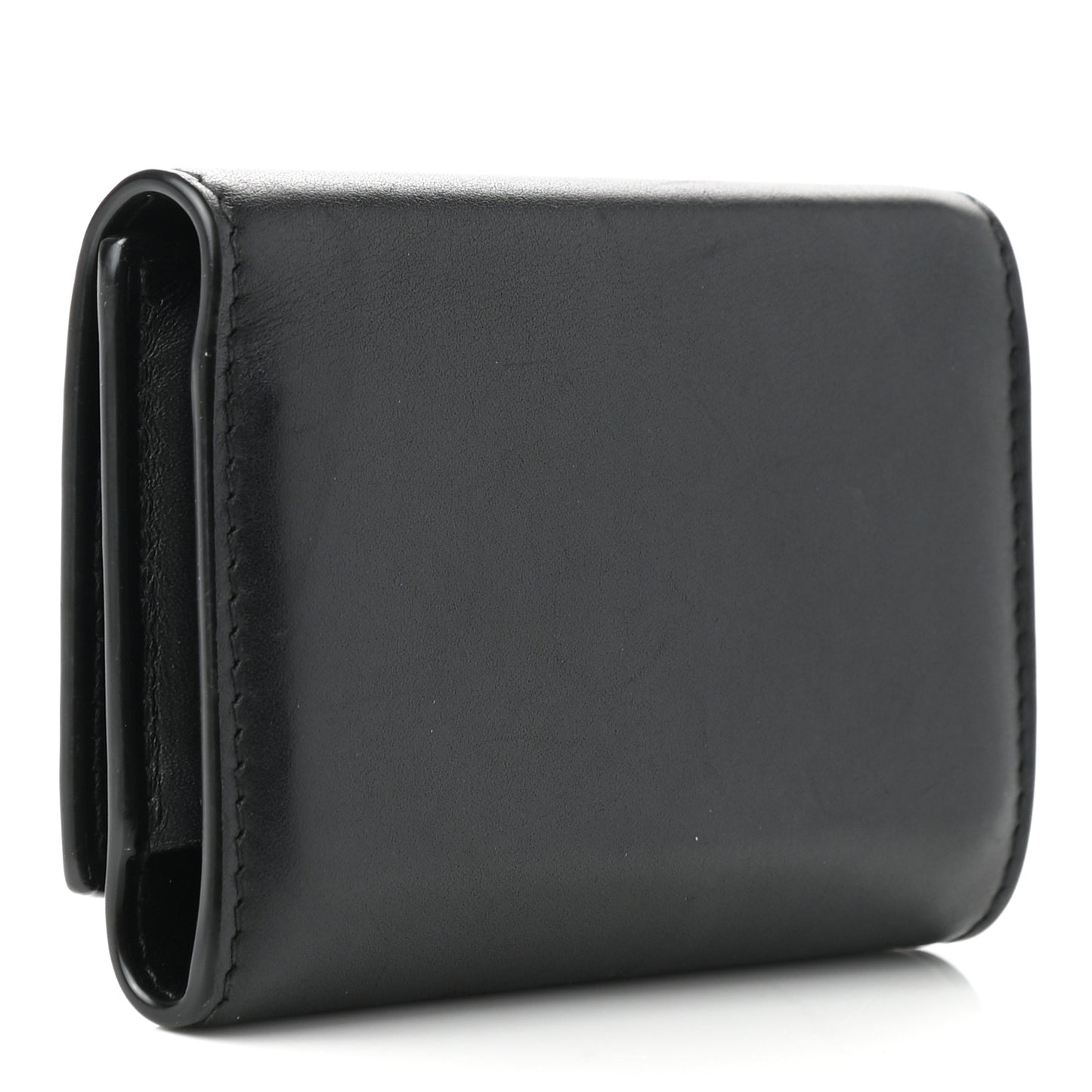 Calfskin Key Holder Pouch Black