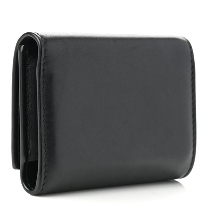 Saint Laurent Calfskin Key Holder Pouch Black 3 of 7