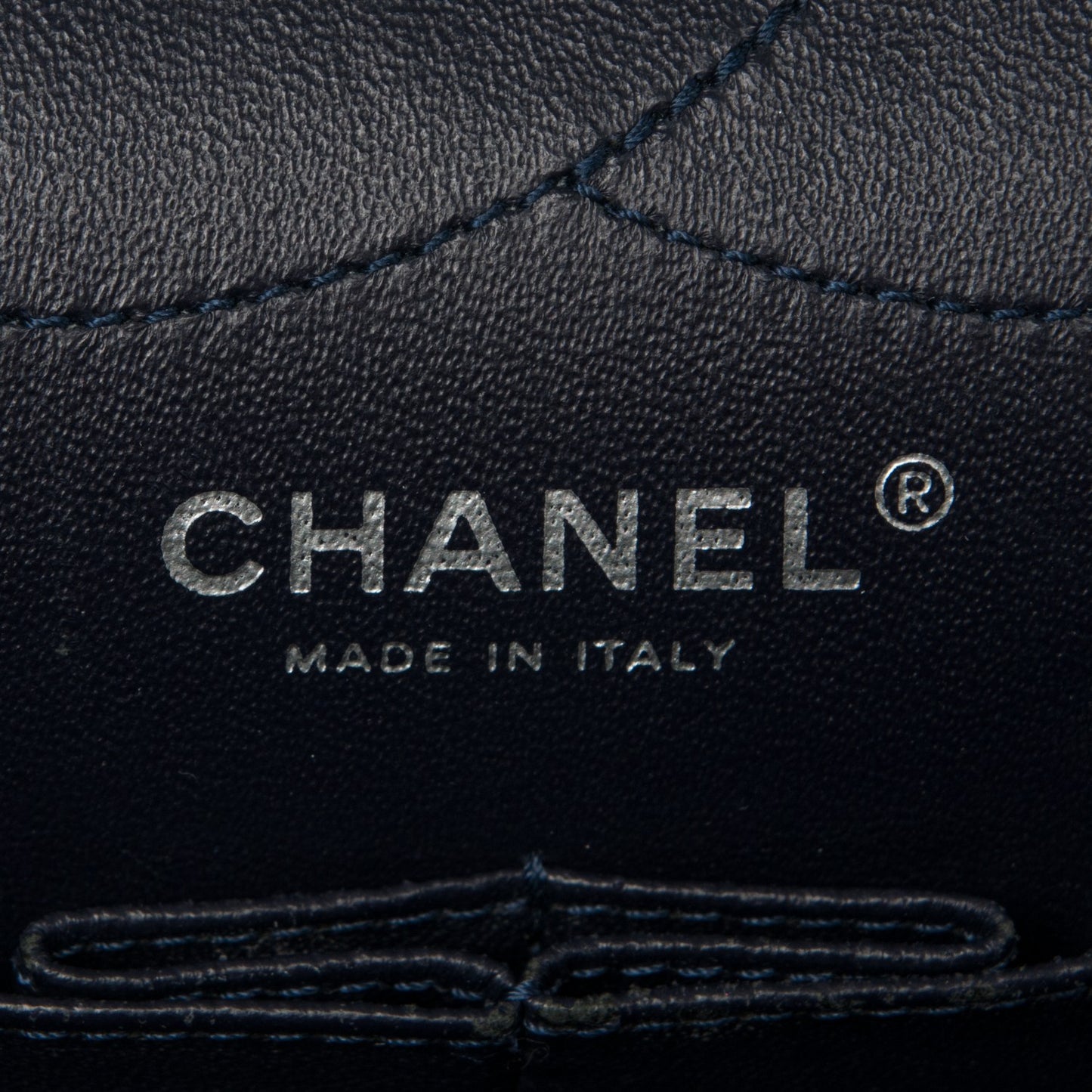 Aged Calfskin Quilted 2.55 Reissue 227 Flap Navy