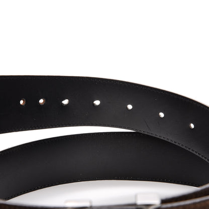 Louis Vuitton Suede Calfskin Mini Damier 40mm LV Initiales Belt 85 34 Moka 5 of 9