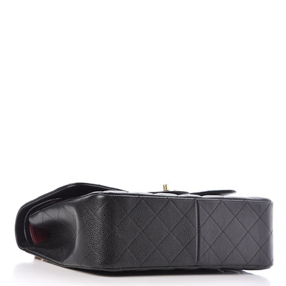 Chanel Caviar Quilted Jumbo Double Flap Black 4 of 11