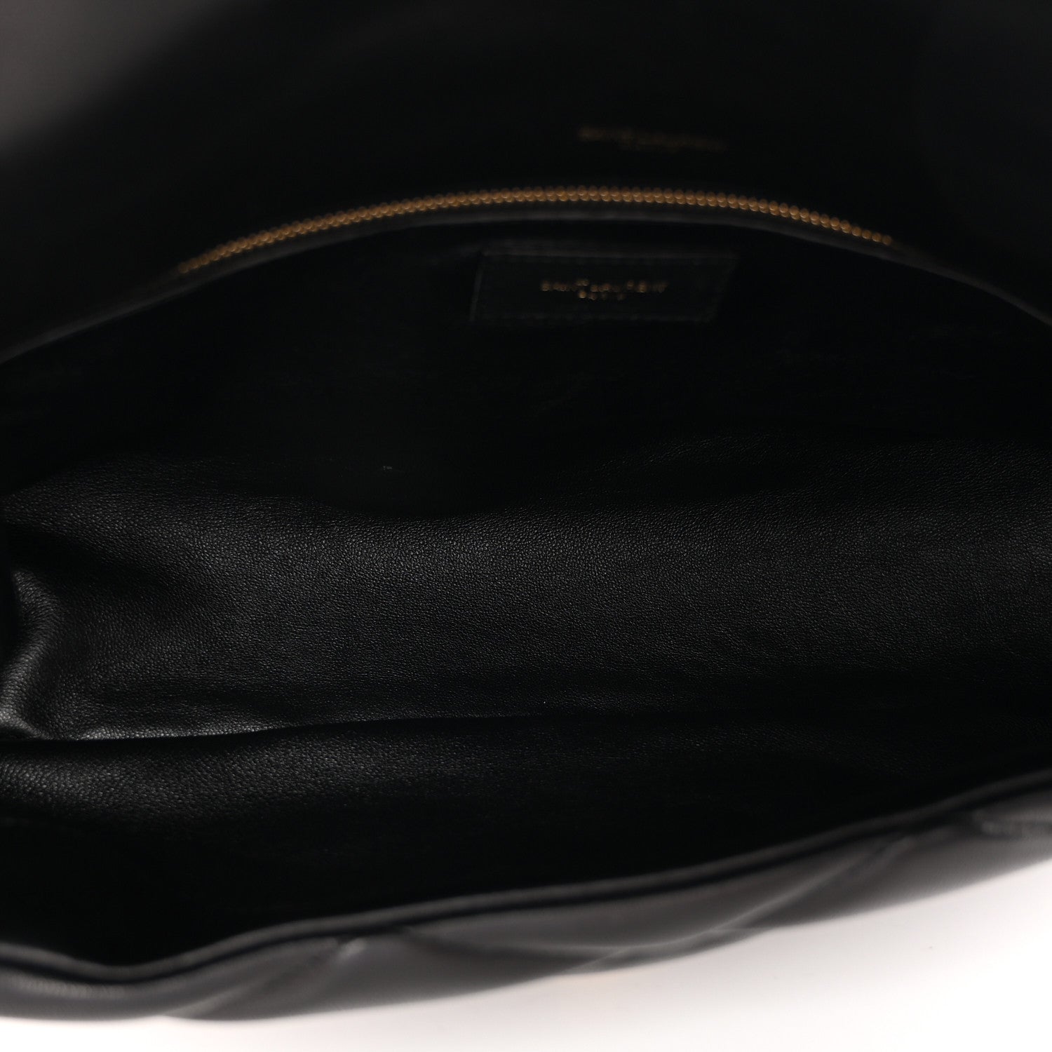 Saint Laurent Lambskin Quilted Sade Puffer Envelope Clutch Black 5 of 10