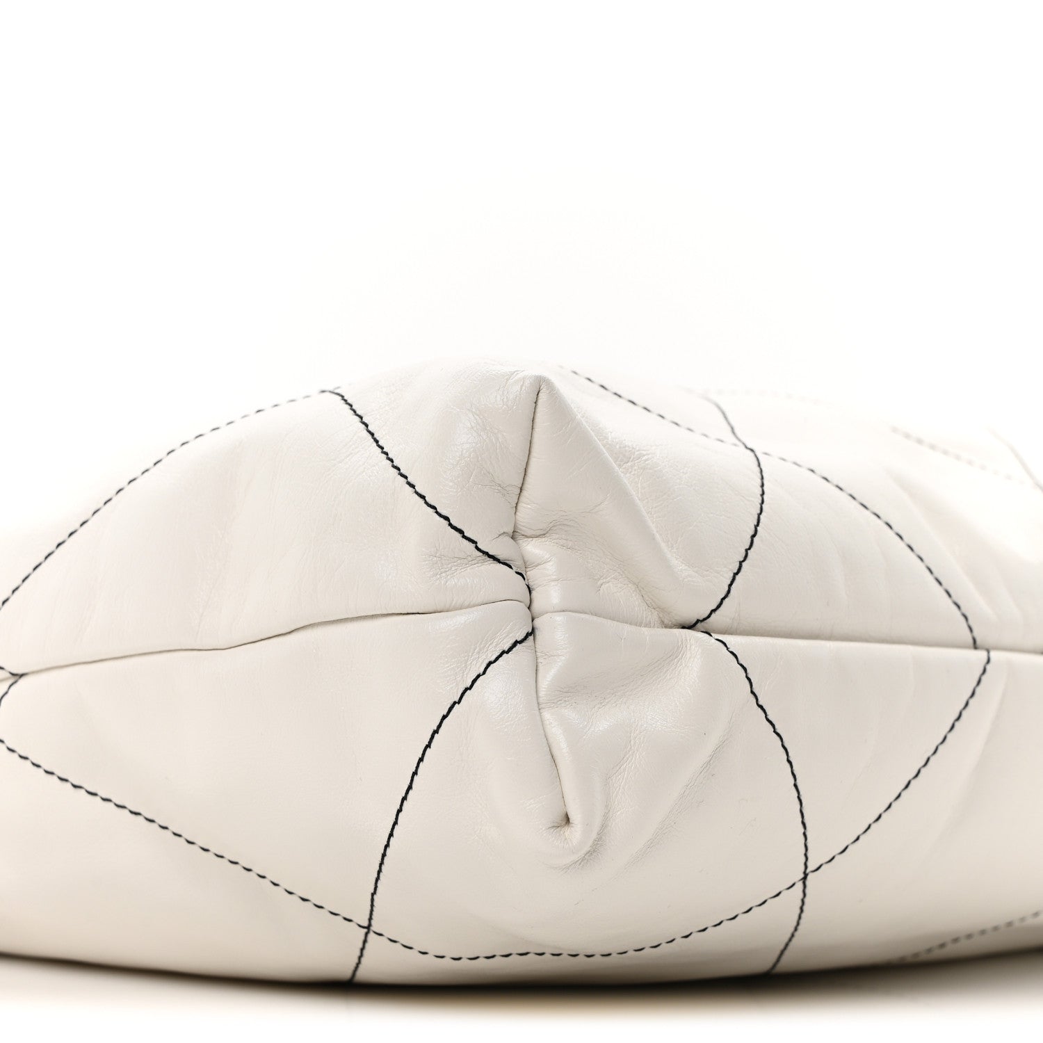 Chanel Shiny Calfskin Quilted Chanel 22 White Black 10 of 11