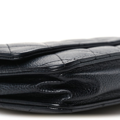 Chanel Caviar Quilted Wallet on Chain WOC Black 10 of 12