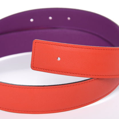 Hermes Swift Epsom 32mm Belt Strap 85 Cappucine Ultraviolet 4 of 7