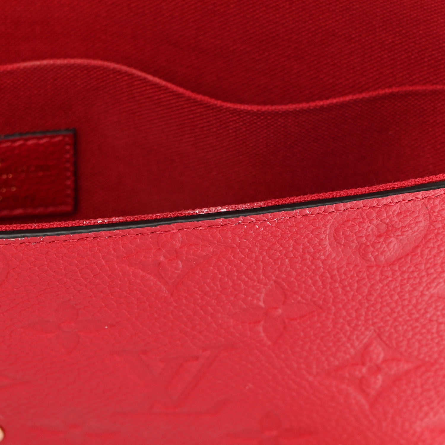 Louis Vuitton Empreinte Pochette Felicie Chain Wallet Scarlet 12 of 17