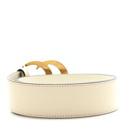 Gucci Calfskin Double G 40mm Belt 80 32 Mystic White 2 of 5
