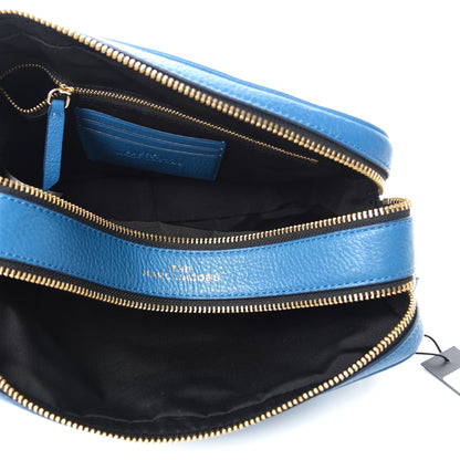 Marc Jacobs Supple Natural Grain Calfskin The Softshot 27 Bag Blue Monday 5 of 10