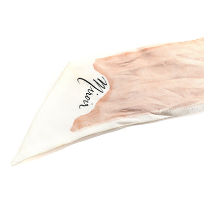 Christian Dior Silk Mitzah ABCDIOR "M" Scarf Pink 4 of 5