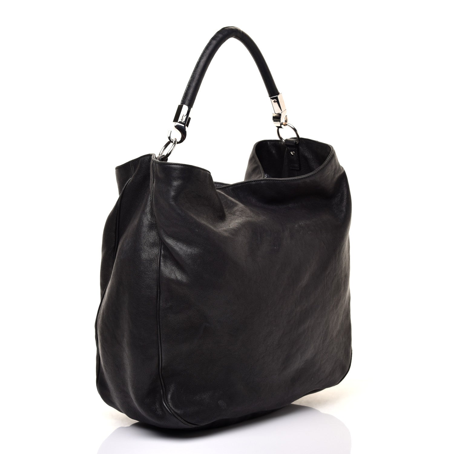 Saint Laurent Sheepskin Large Roady Hobo Black 3 of 9