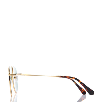 Louis Vuitton Aviator LV Sunglasses Gold 3 of 8
