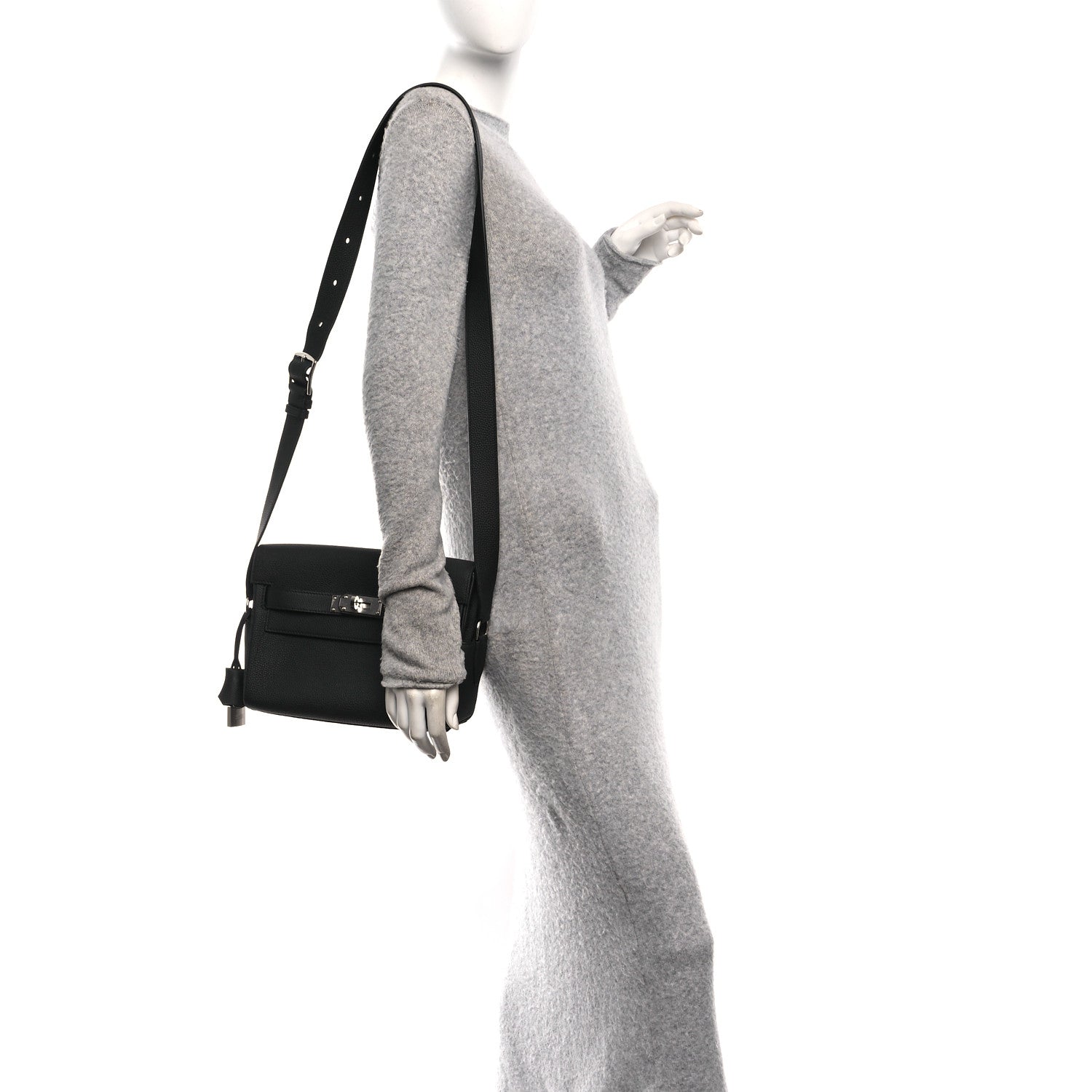 Hermes Togo Kelly Messenger PM Black 2 of 10
