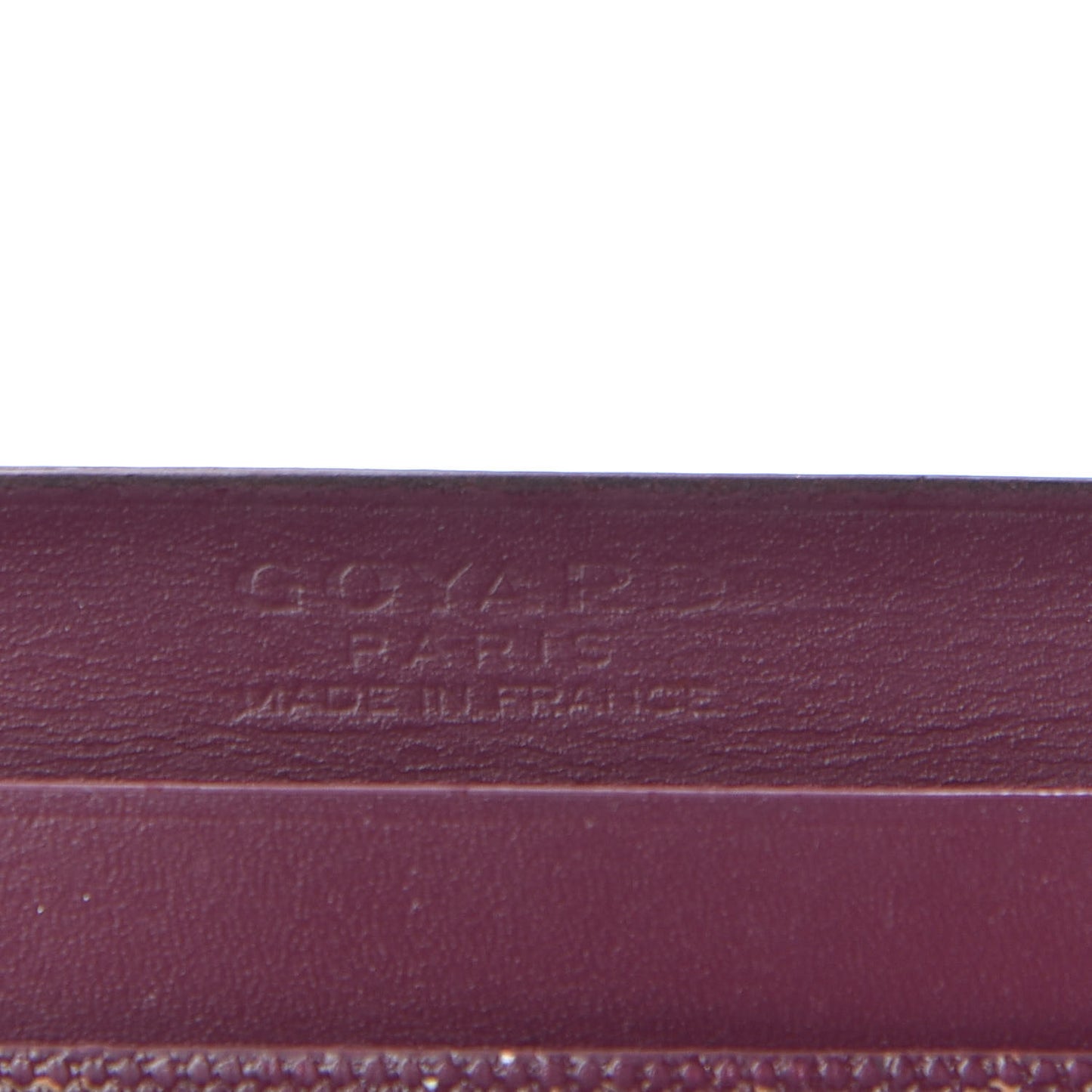 Goyardine Saint Sulpice Card Holder Bordeaux
