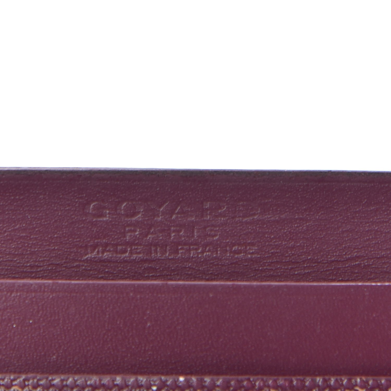 Goyard Goyardine Saint Sulpice Card Holder Bordeaux 6 of 6